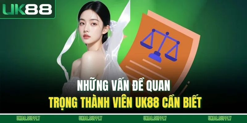 Điều Khoản Dịch Vụ UK88 - Tìm Hiểu Quy Định Khi Tham Gia 2 Những vấn đề quan trọng thành viên UK88 cần biết